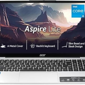 acer Aspire Lite, 12th gen, Intel Core i5-12450H Processor, 16 GB, 512GB, Full HD IPS, 15.6"/39.62 cm, Windows 11 Home, MSO, Pure Silver, 1.70 kg, AL15-52H, Backlit Keyboard