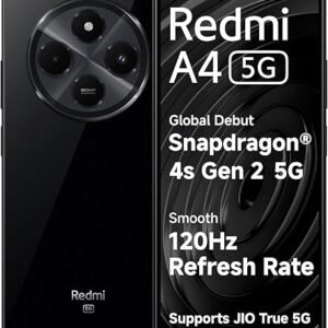 Redmi A4 5G (Starry Black, 6GB RAM, 128GB Storage) | Segment Largest 6.88in 120Hz | 50MP Dual Camera | 18W Fast Charging | Charger in The Box