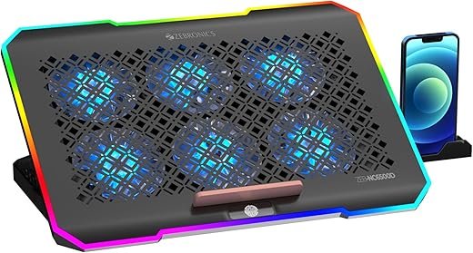 ZEBRONICS NC6500D — Six-Fan RGB Cooler That Surprises