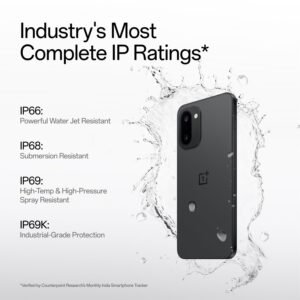 OnePlus 15R | 12GB+256GB | Charcoal Black | World’s First Snapdragon® 8 Gen 5 | 7400mAh Battery | Personalised AI | Game-Changing 165Hz Display | IP68 IP69 IP66 & IP69K | 4K 120fps Video