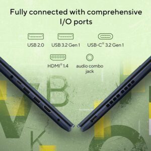 ASUS Vivobook 15 (2025), AMD Ryzen 7 7730U Thin & Light Laptop(AMD Radeon iGPU/16GB RAM/512GB SSD/FHD/15.6″/60Hz/Windows 11/M365 Basic (1Year)*/Office Home 2024/Quiet Blue/1.7Kg) M1502YA-BQ989WS