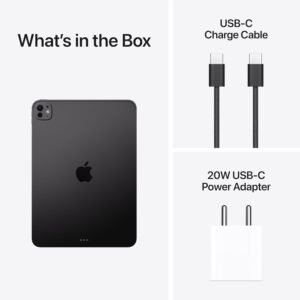 Apple iPad Pro [11″] (M5): Ultra Retina XDR Display, [256GB], 12MP Front Camera / 12MP Back Camera, LiDAR Scanner, Wi-Fi 7 with Apple N1, Face ID, All-Day Battery Life — Space Black