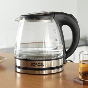 Borosil 1.2L Crystal Electric Glass Kettle