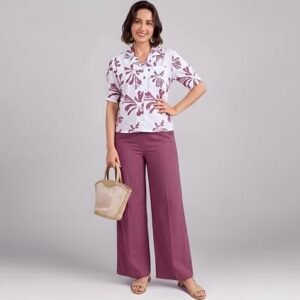 TOPLOT Women's Cotton Blend Printed Co-ord Set