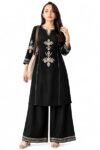 Women's South Cotton Embroidered Kurta Palazzo