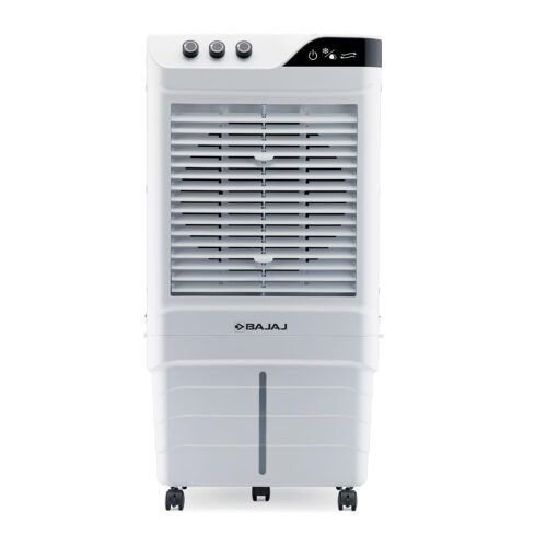 Bajaj DMH90 Neo 90L Desert Air Cooler | Powerful 90ft Air Throw for Large Rooms | Big Ice Chamber & High-Speed Cooling | Inverter Compatible | 1 Year Warranty【White】