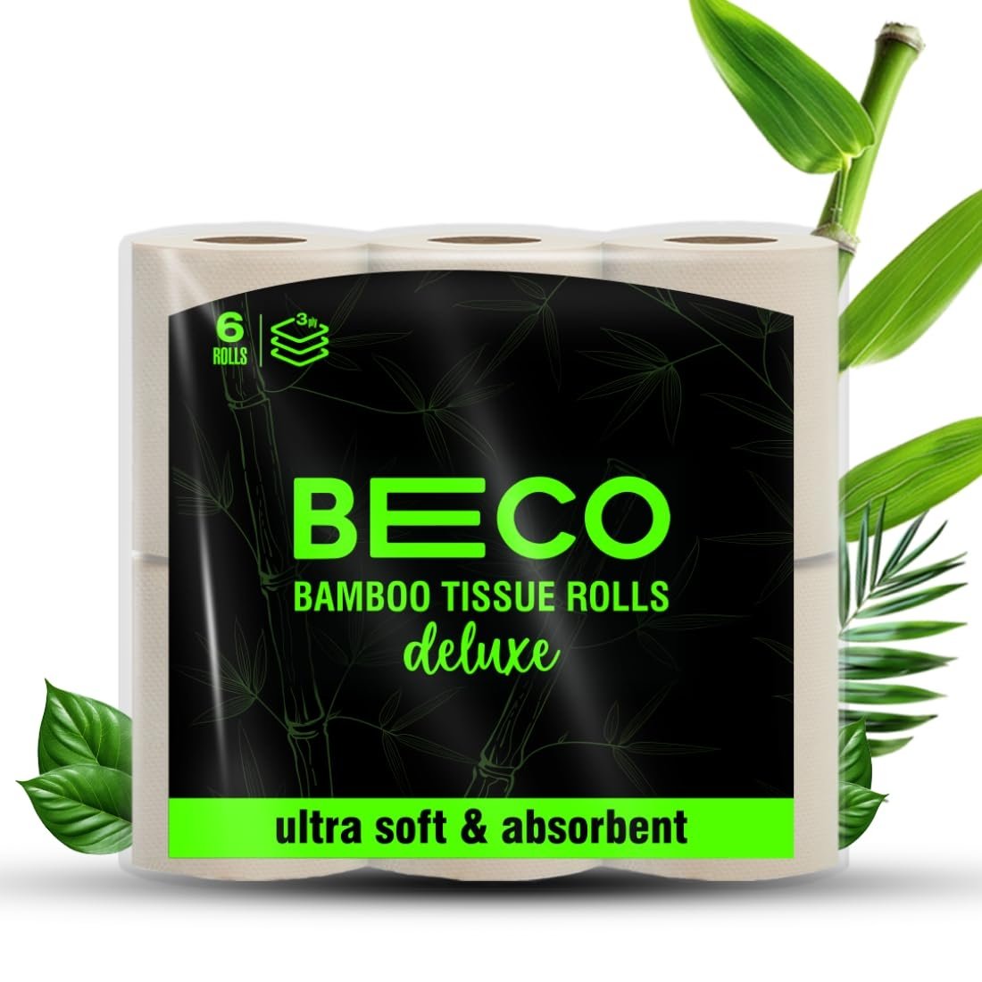 Beco Bamboo 3-Ply Toilet Paper Roll