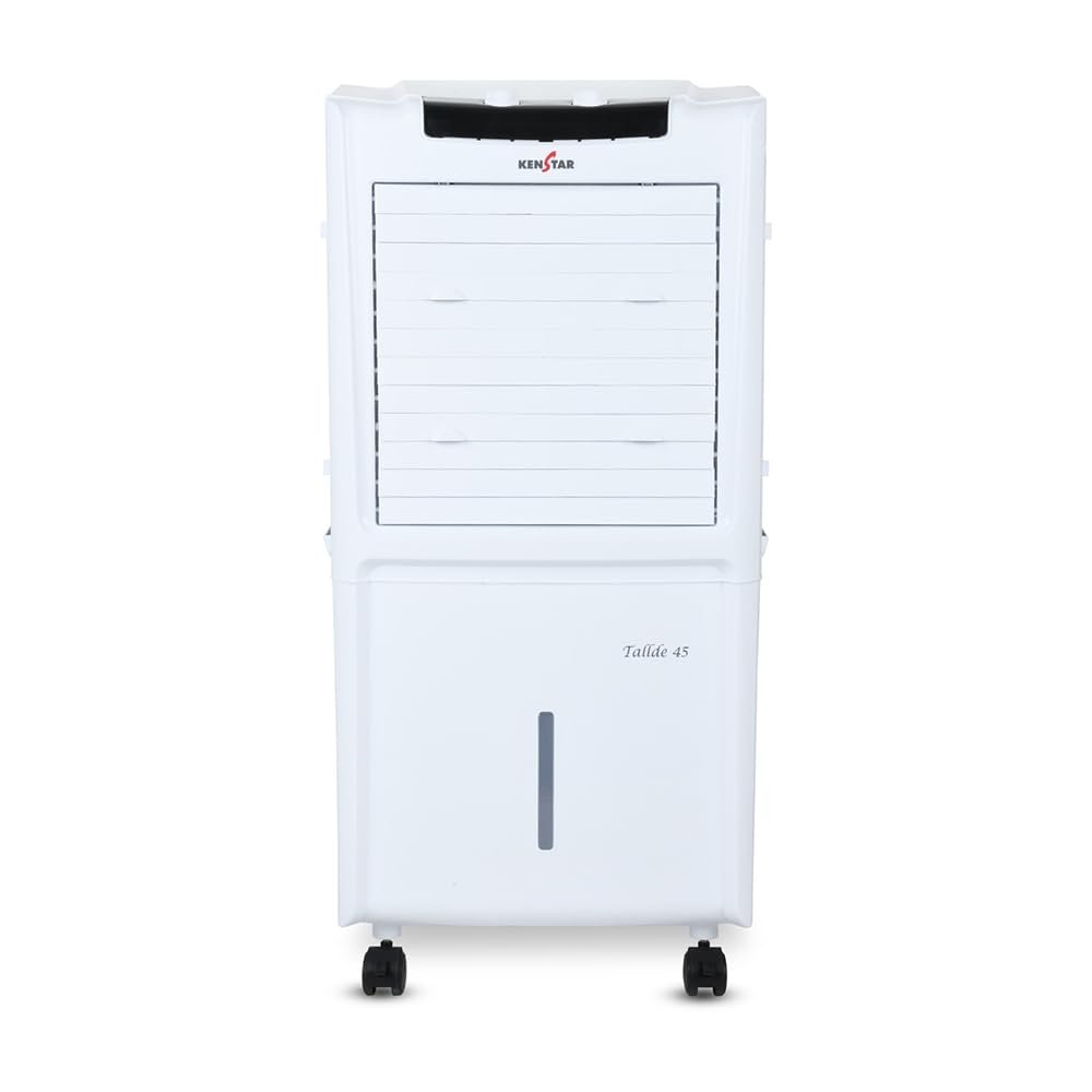 Kenstar TallDe HC 45 L Room/Personal Air Cooler For Home| Honeycomb Pad |High Speed Fan |40 Ft Powerful Air Throw|Inverter compatible |Portable Cooler-Room|1-Yr Product Warranty|White & Black