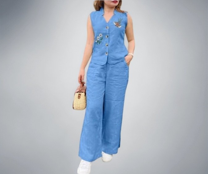 MAGIC ITEMS Women Cotton Co-ord Set, Sleeveless