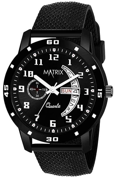 Matrix Analog Day & Date Display Wrist