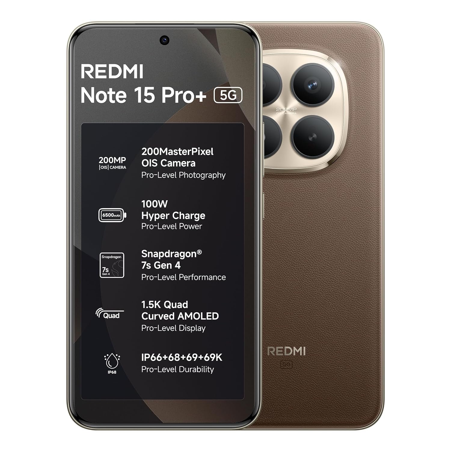 REDMI Note 15 Pro+ 5G (Coffee Mocha, 12GB + 256GB)