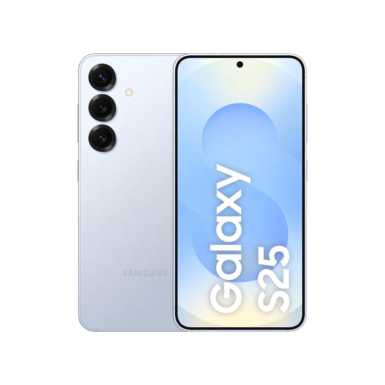 Samsung Galaxy S25 5G Smartphone with Galaxy AI (Icyblue, 12GB RAM, 256GB Storage), Snapdragon 8 Elite, 50 MP Camera with ProVisual Engine and 4000mAh Battery