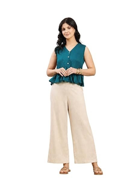 Stylum Women’s Printed Rayon Kurti Pant Set