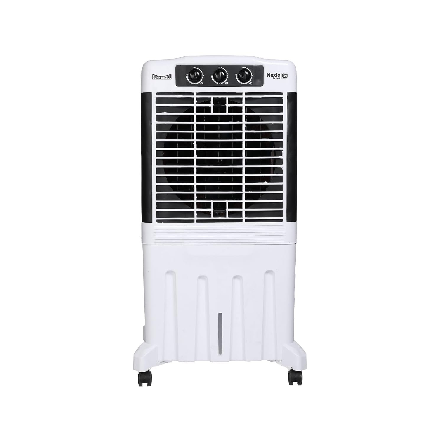 Summercool Nexia 95Ltr Desert Air Cooler for Home | High Speed Fan | 35ft powerful air throw | Inverter Compatible | HoneyComb | Collapsible Louvres| 1 year warranty | White